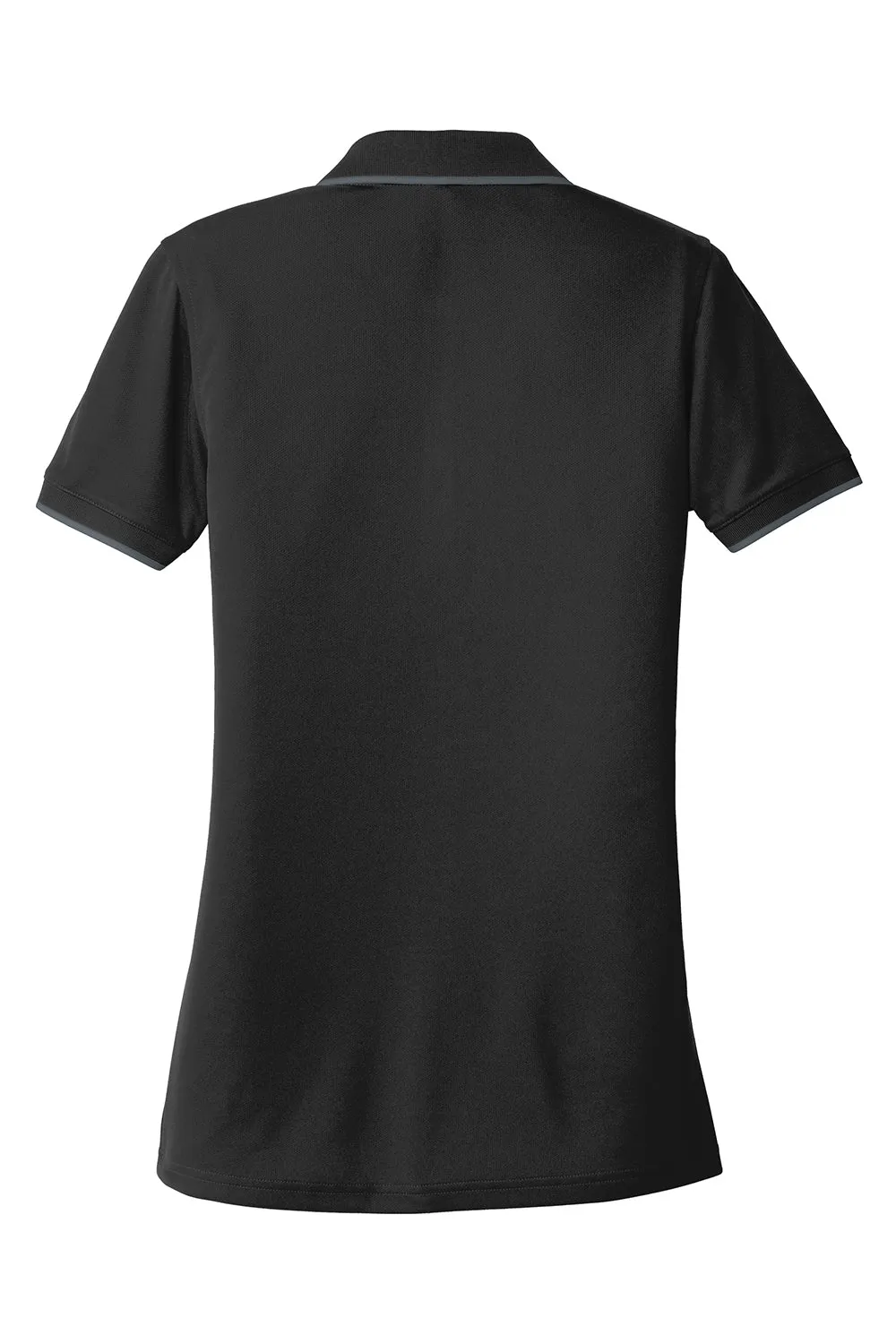 Port Authority Womens Dry Zone Moisture Wicking Short Sleeve Polo Shirt - Deep Black/Graphite Grey  Premium quality Clothing Port-Authority
