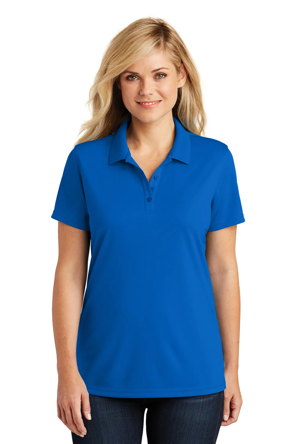 Port Authority Womens Dry Zone Moisture Wicking Short Sleeve Polo Shirt - True Royal Blue  Premium quality Clothing Port-Authority