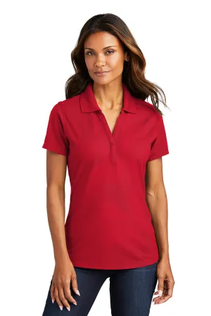 Port Authority Womens EZPerformance Moisture Wicking Short Sleeve Polo Shirt - Apple Red  Premium quality Clothing Port-Authority