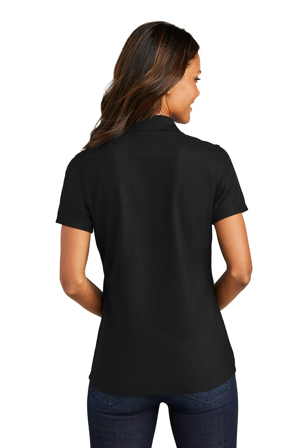 Port Authority Womens EZPerformance Moisture Wicking Short Sleeve Polo Shirt - Black  Premium quality Clothing Port-Authority