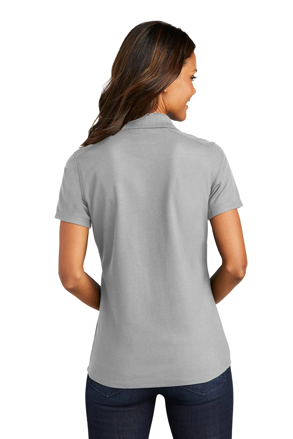 Port Authority Womens EZPerformance Moisture Wicking Short Sleeve Polo Shirt - Gusty Grey - Closeout  Premium quality Clothing Port-Authority