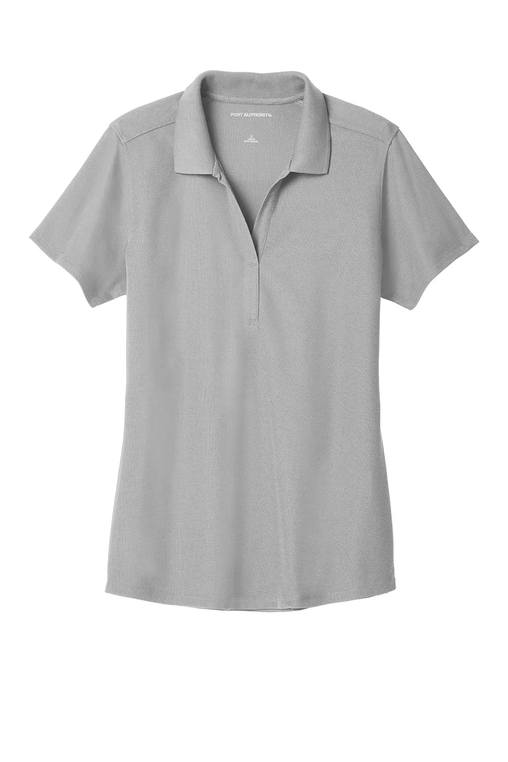 Port Authority Womens EZPerformance Moisture Wicking Short Sleeve Polo Shirt - Gusty Grey - Closeout  Premium quality Clothing Port-Authority