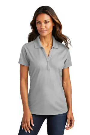 Port Authority Womens EZPerformance Moisture Wicking Short Sleeve Polo Shirt - Gusty Grey - Closeout  Premium quality Clothing Port-Authority