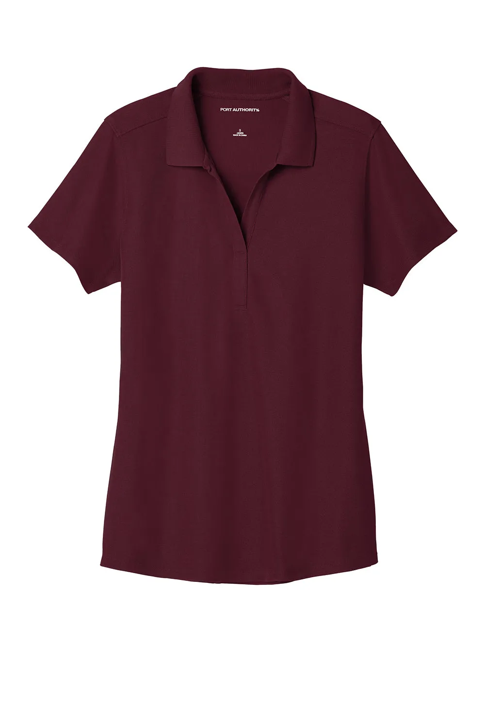 Port Authority Womens EZPerformance Moisture Wicking Short Sleeve Polo Shirt - Maroon - Closeout  Premium quality Clothing Port-Authority