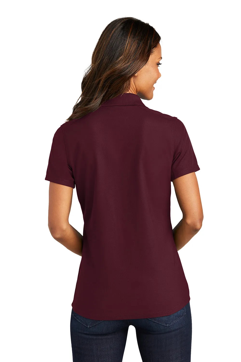 Port Authority Womens EZPerformance Moisture Wicking Short Sleeve Polo Shirt - Maroon - Closeout  Premium quality Clothing Port-Authority