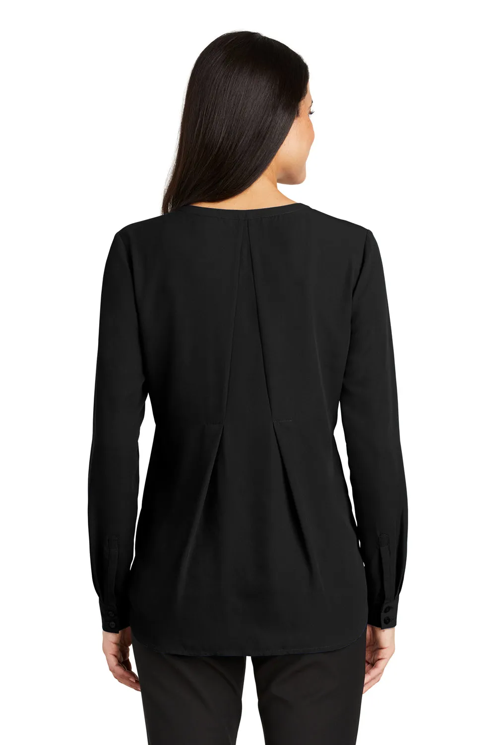 Port Authority Womens Long Sleeve Button Down Shirt - Black  Premium quality Clothing Port-Authority