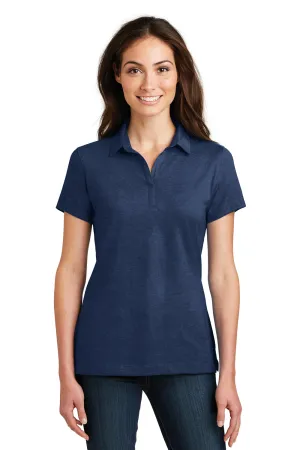 Port Authority Womens Meridian Short Sleeve Polo Shirt - Estate Blue - Closeout  Premium quality Clothing Port-Authority
