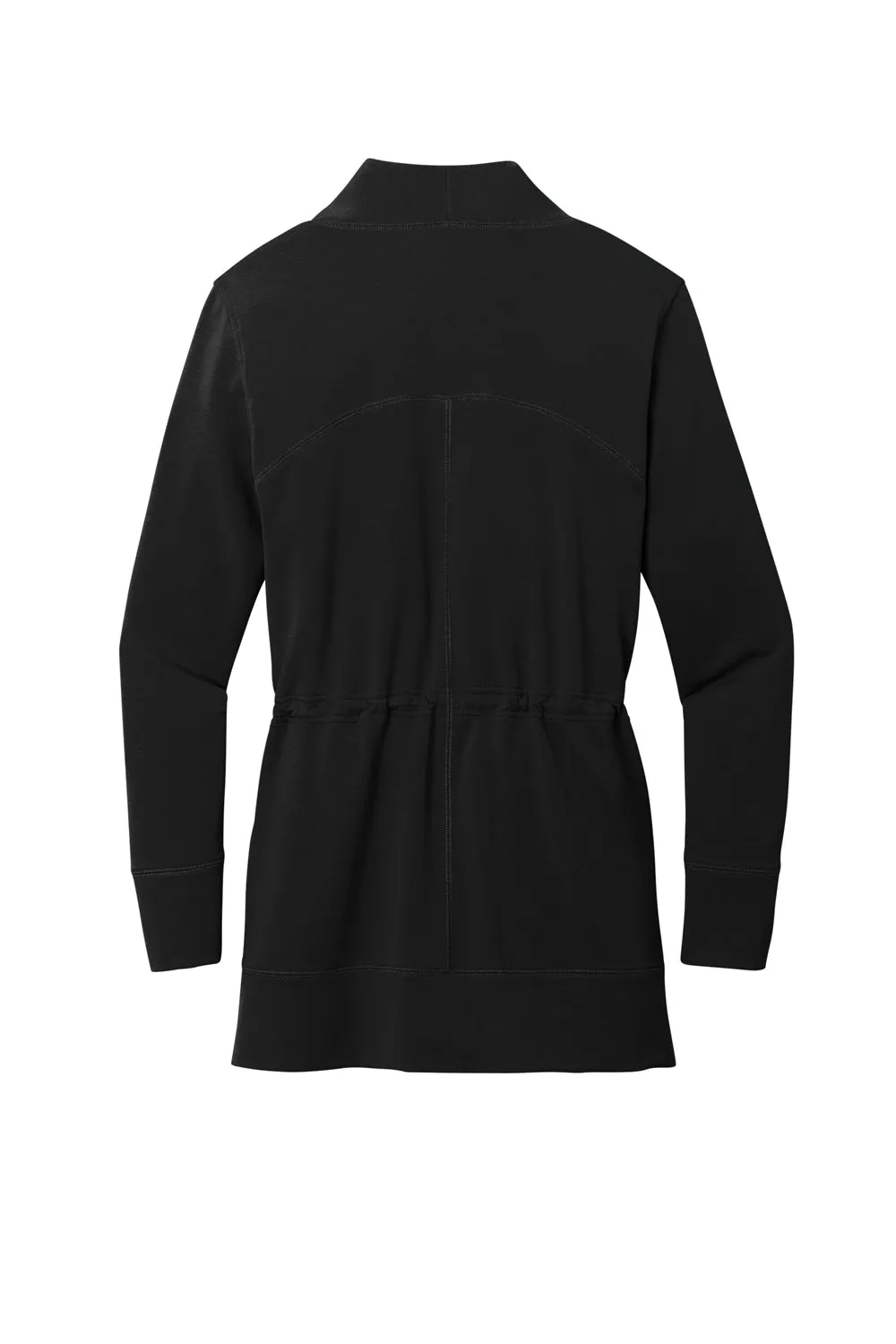 Port Authority Womens Microterry Snag Resistant Long Sleeve Cardigan Sweater - Deep Black  Premium quality Clothing Port-Authority
