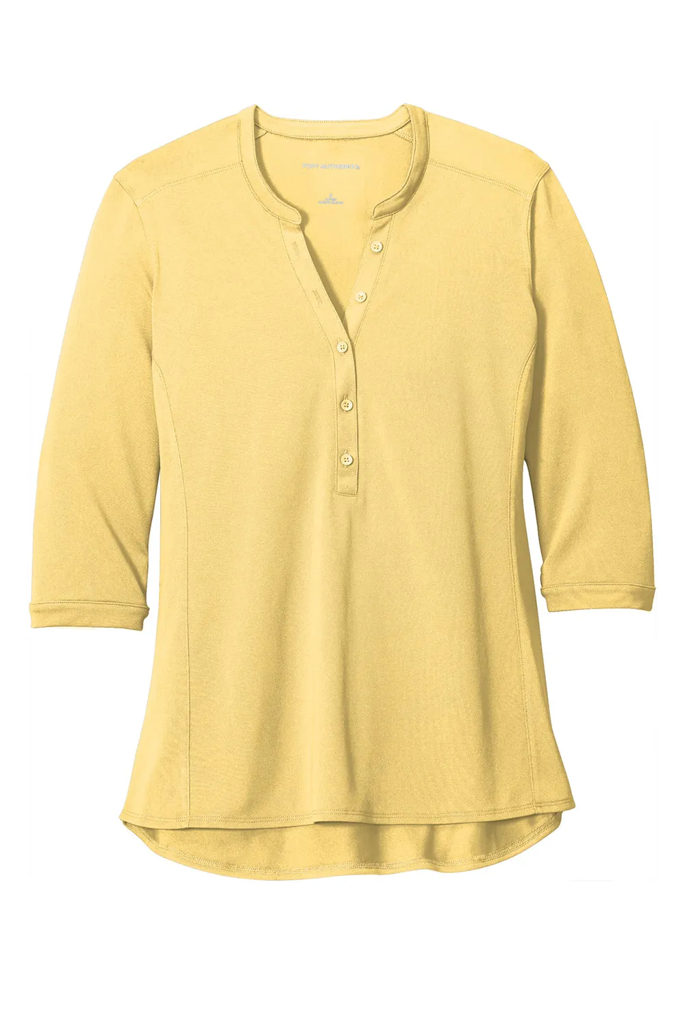 Port Authority Womens Moisture Wicking 3/4 Sleeve Polo Shirt - Sunbeam Yellow - Closeout  Premium quality Clothing Port-Authority