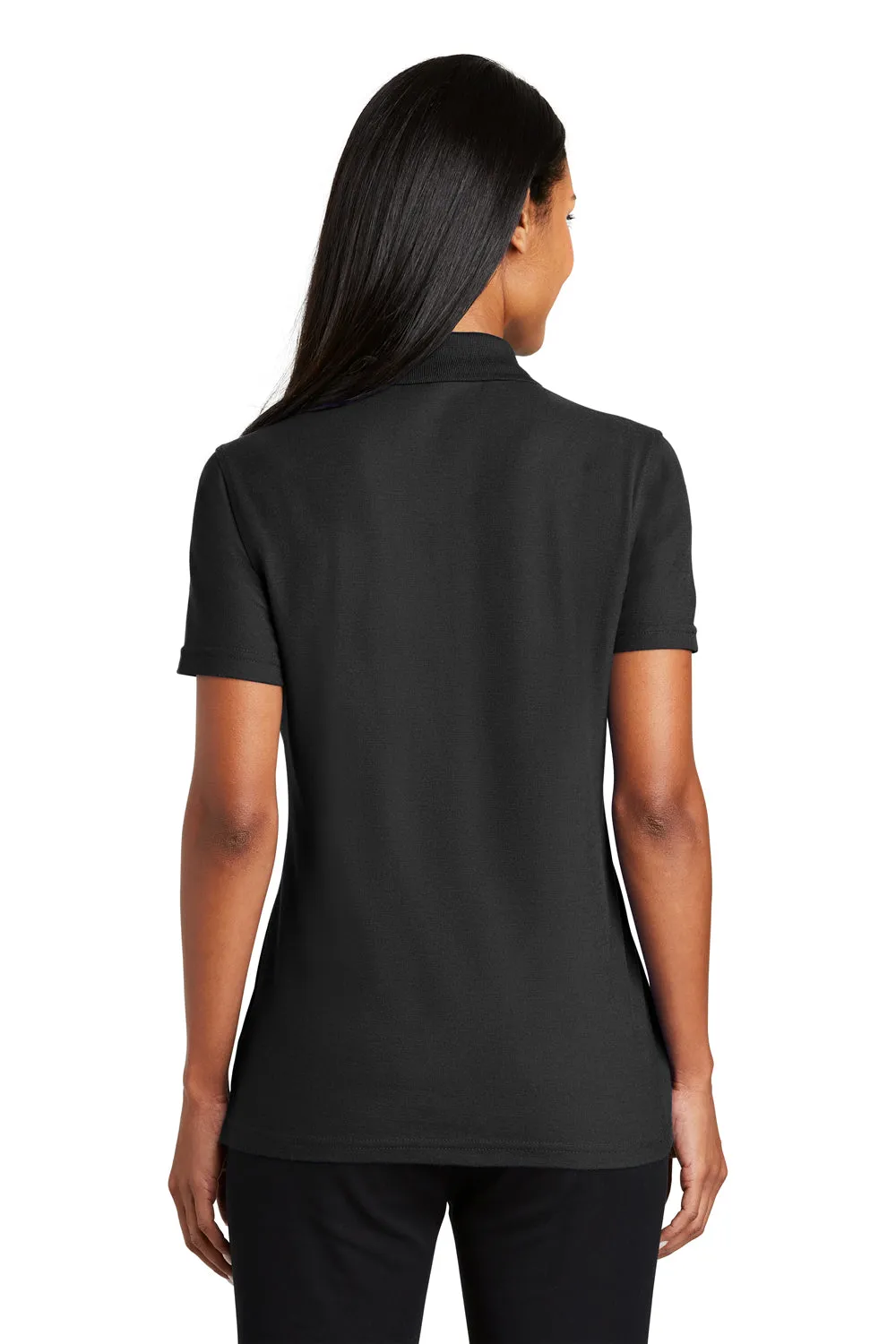 Port Authority Womens Moisture Wicking Short Sleeve Polo Shirt - Black  Premium quality Clothing Port-Authority