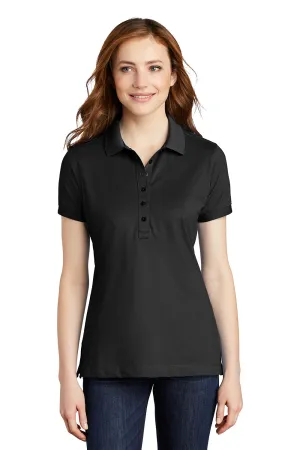 Port Authority Womens Moisture Wicking Short Sleeve Polo Shirt - Black  Premium quality Clothing Port-Authority