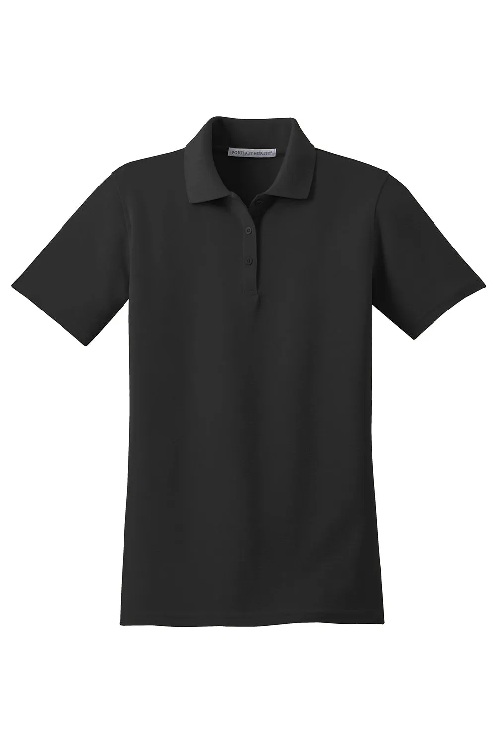 Port Authority Womens Moisture Wicking Short Sleeve Polo Shirt - Black  Premium quality Clothing Port-Authority