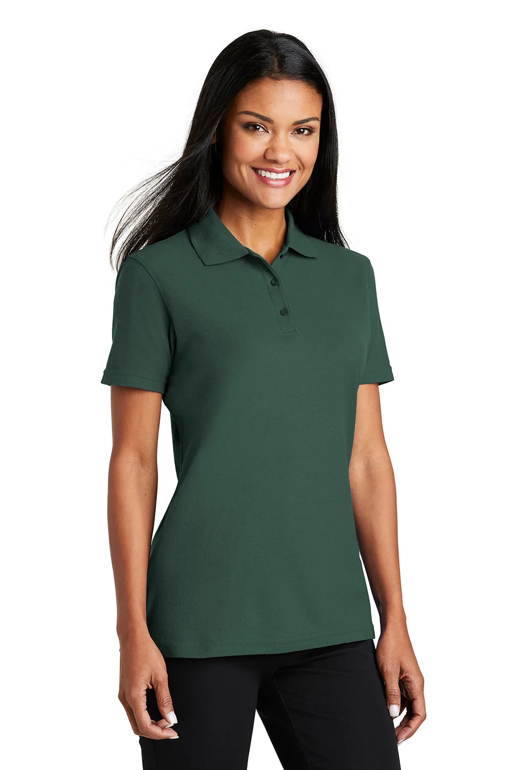 Port Authority Womens Moisture Wicking Short Sleeve Polo Shirt - Dark Green  Premium quality Clothing Port-Authority
