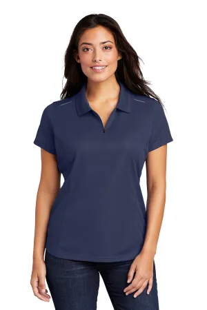 Port Authority Womens Moisture Wicking Short Sleeve Polo Shirt - True Navy Blue  Premium quality Clothing Port-Authority