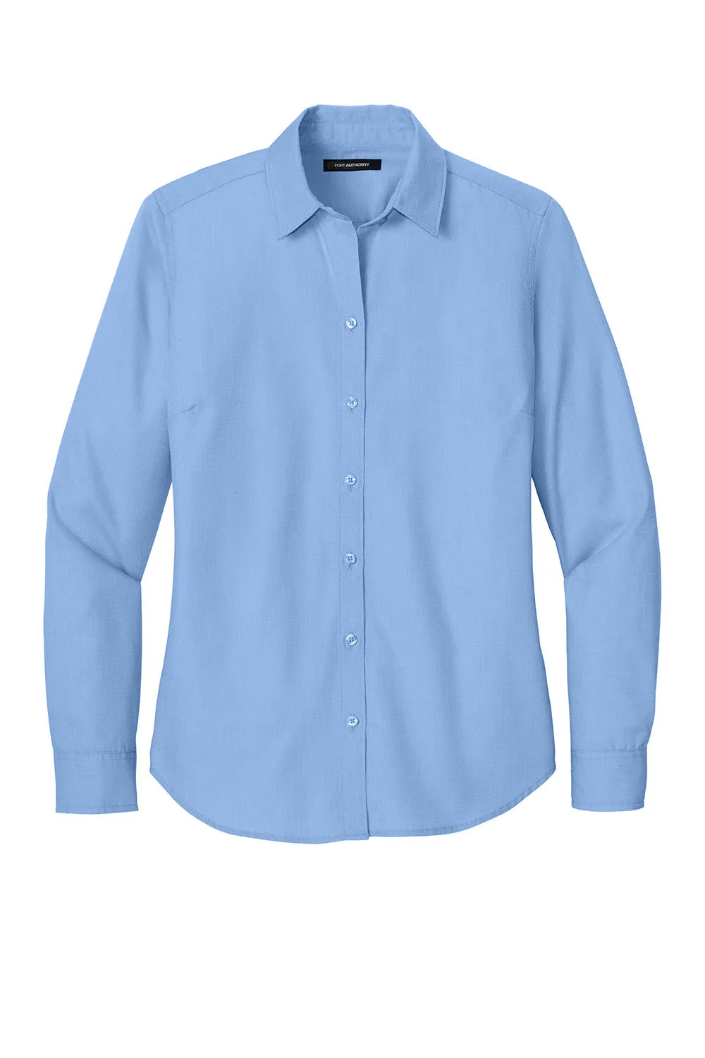 Port Authority Womens Nailhead Easy Care Long Sleeve Button Down Shirt - Swiss Blue  Premium quality Clothing Port-Authority