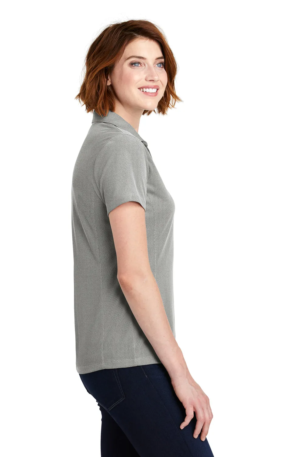 Port Authority Womens Oxford Moisture Wicking Short Sleeve Polo Shirt - Black  Premium quality Clothing Port-Authority