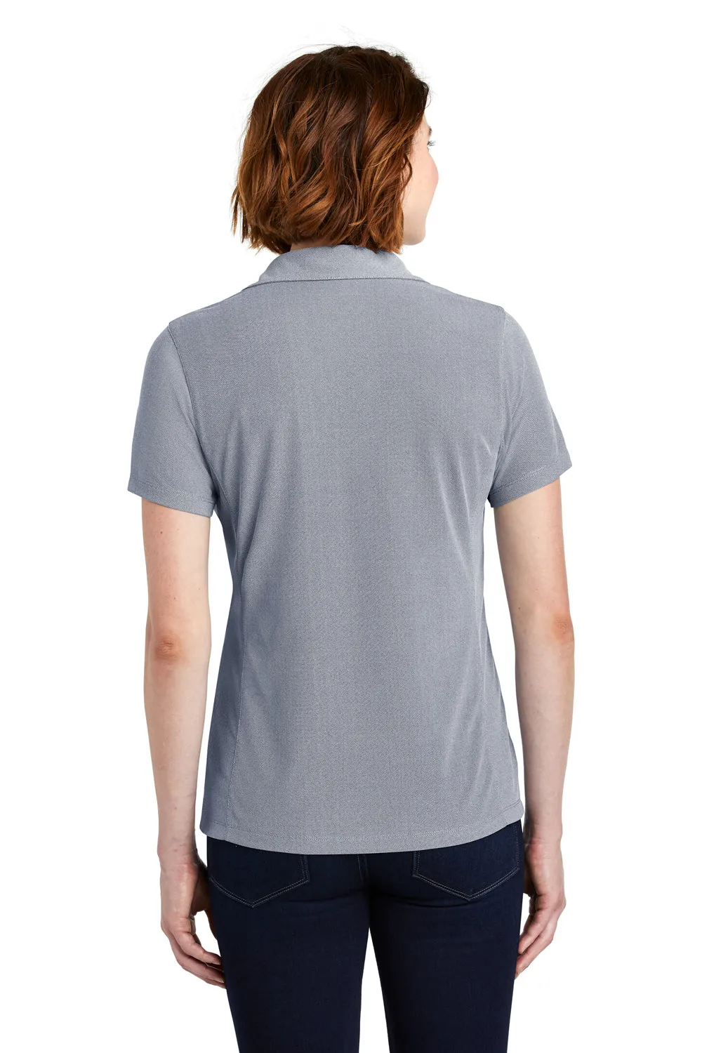 Port Authority Womens Oxford Moisture Wicking Short Sleeve Polo Shirt - True Navy Blue - Closeout  Premium quality Clothing Port-Authority
