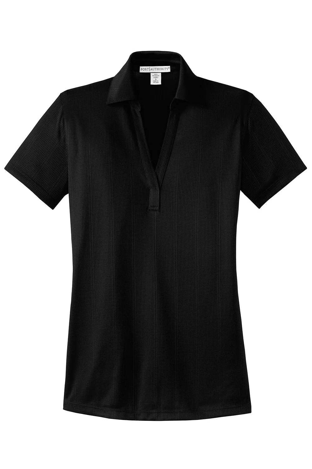 Port Authority Womens Performance Moisture Wicking Short Sleeve Polo Shirt - Black  Premium quality Clothing Port-Authority