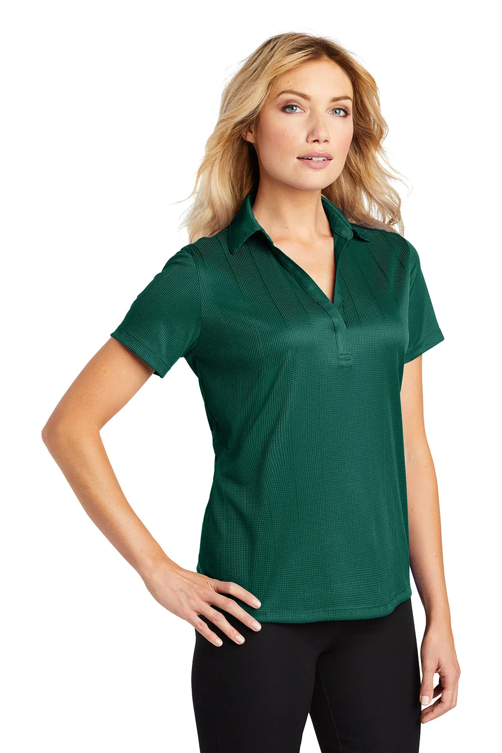 Port Authority Womens Performance Moisture Wicking Short Sleeve Polo Shirt - Green Glen  Premium quality Clothing Port-Authority