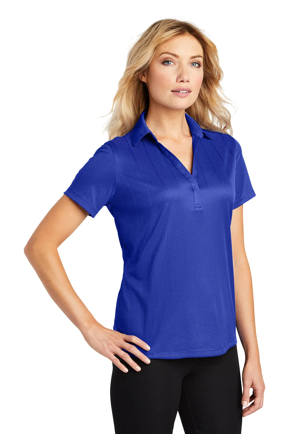 Port Authority Womens Performance Moisture Wicking Short Sleeve Polo Shirt - Hyper Blue  Premium quality Clothing Port-Authority