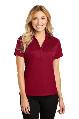 Port Authority Womens Performance Moisture Wicking Short Sleeve Polo Shirt - Rich Red  Premium quality Clothing Port-Authority