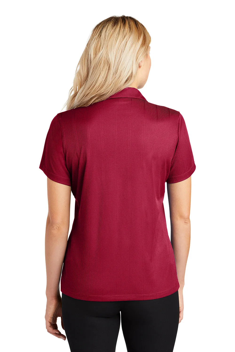 Port Authority Womens Performance Moisture Wicking Short Sleeve Polo Shirt - Rich Red  Premium quality Clothing Port-Authority