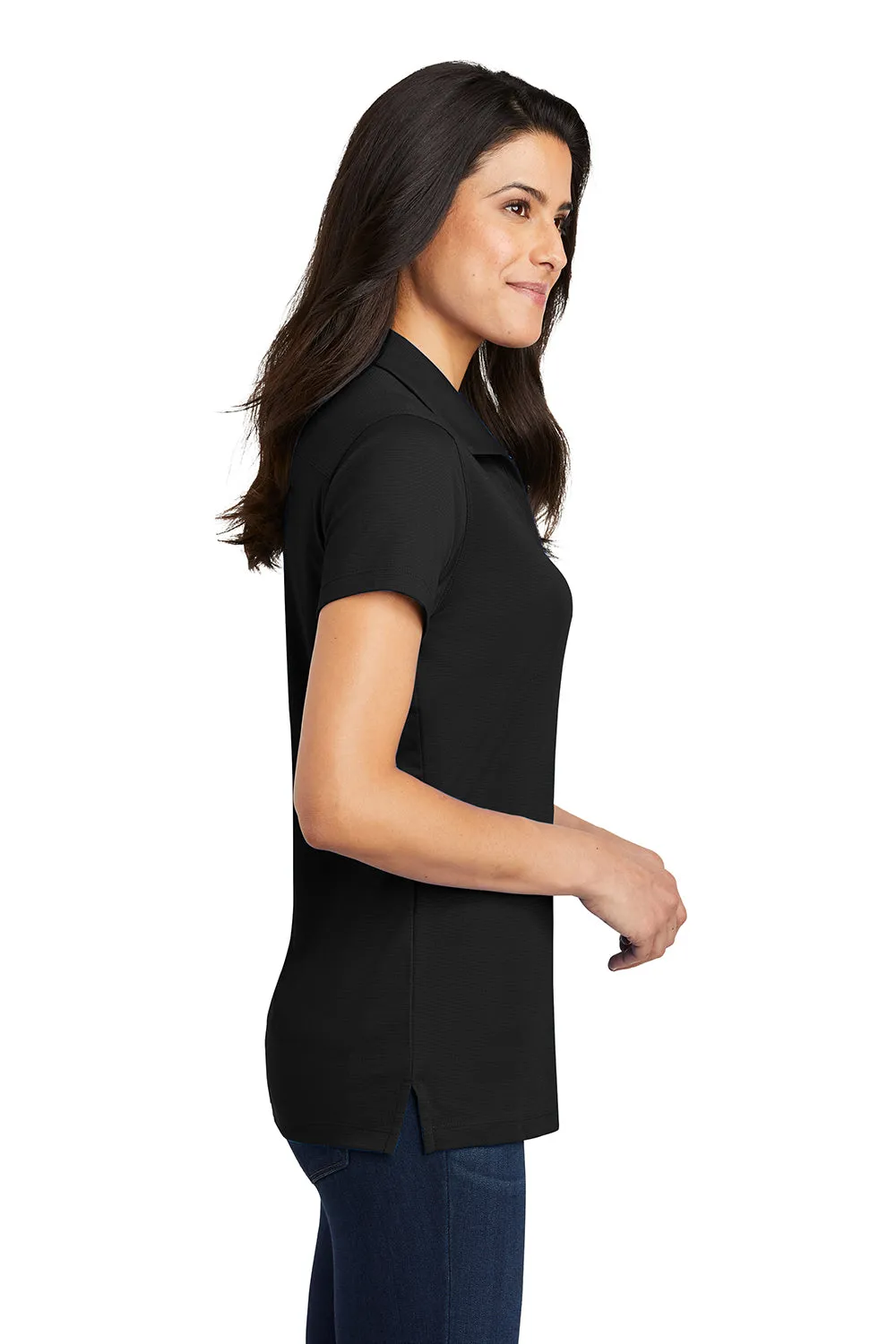 Port Authority Womens Rapid Dry Moisture Wicking Short Sleeve Polo Shirt - Black  Premium quality Clothing Port-Authority