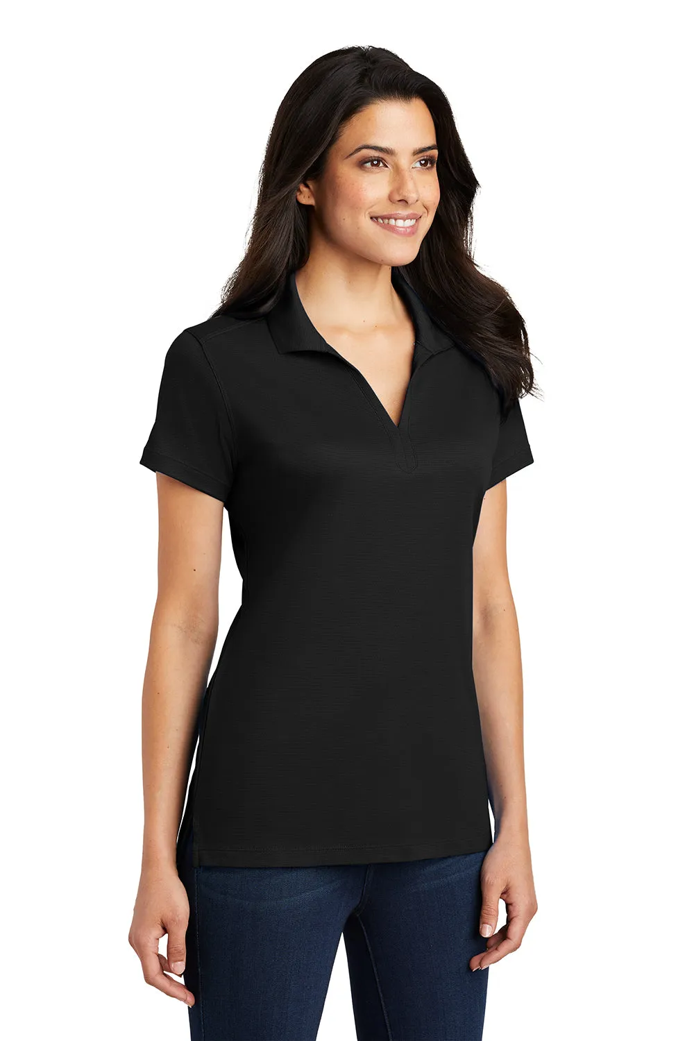 Port Authority Womens Rapid Dry Moisture Wicking Short Sleeve Polo Shirt - Black  Premium quality Clothing Port-Authority