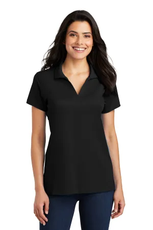 Port Authority Womens Rapid Dry Moisture Wicking Short Sleeve Polo Shirt - Black  Premium quality Clothing Port-Authority