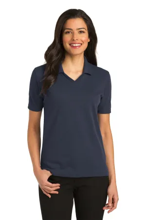 Port Authority Womens Rapid Dry Moisture Wicking Short Sleeve Polo Shirt - Classic Navy Blue  Premium quality Clothing Port-Authority