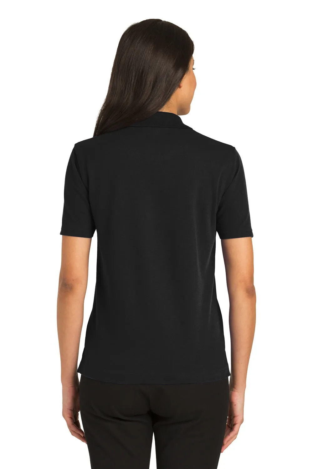 Port Authority Womens Rapid Dry Moisture Wicking Short Sleeve Polo Shirt - Jet Black  Premium quality Clothing Port-Authority