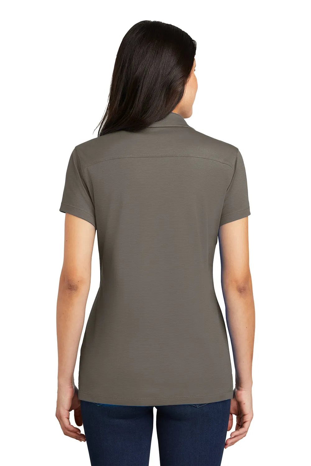 Port Authority Womens Rapid Dry Moisture Wicking Short Sleeve Polo Shirt - Smoke Grey  Premium quality Clothing Port-Authority