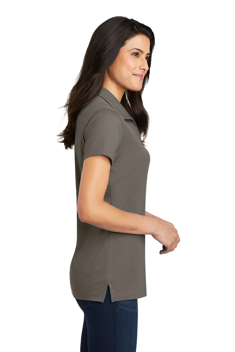 Port Authority Womens Rapid Dry Moisture Wicking Short Sleeve Polo Shirt - Smoke Grey  Premium quality Clothing Port-Authority