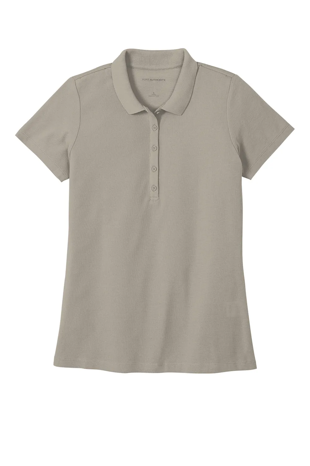 Port Authority Womens React SuperPro Snag Resistant Short Sleeve Polo Shirt - Gusty Grey  Premium quality Clothing Port-Authority