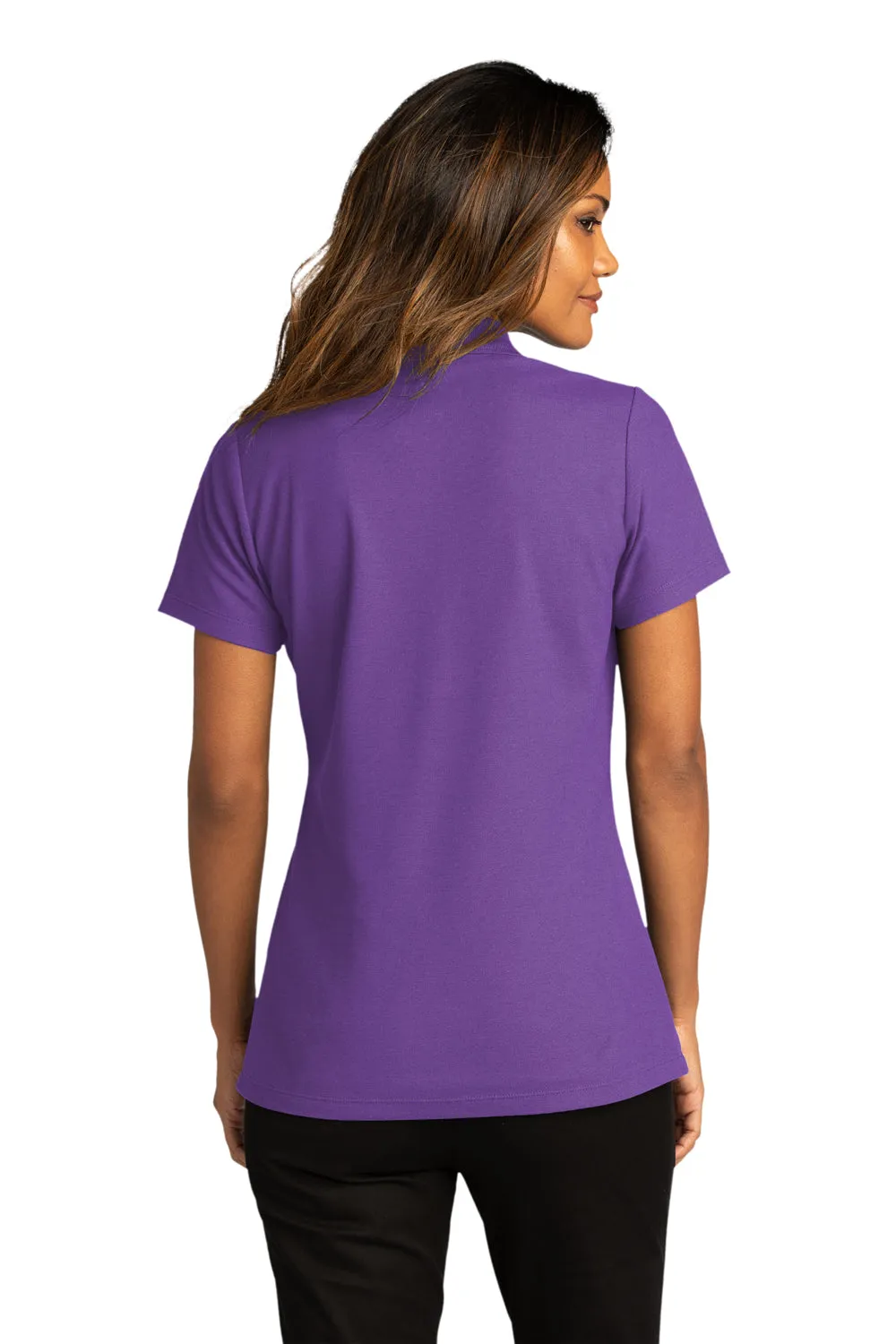 Port Authority Womens React SuperPro Snag Resistant Short Sleeve Polo Shirt - Purple  Premium quality Clothing Port-Authority