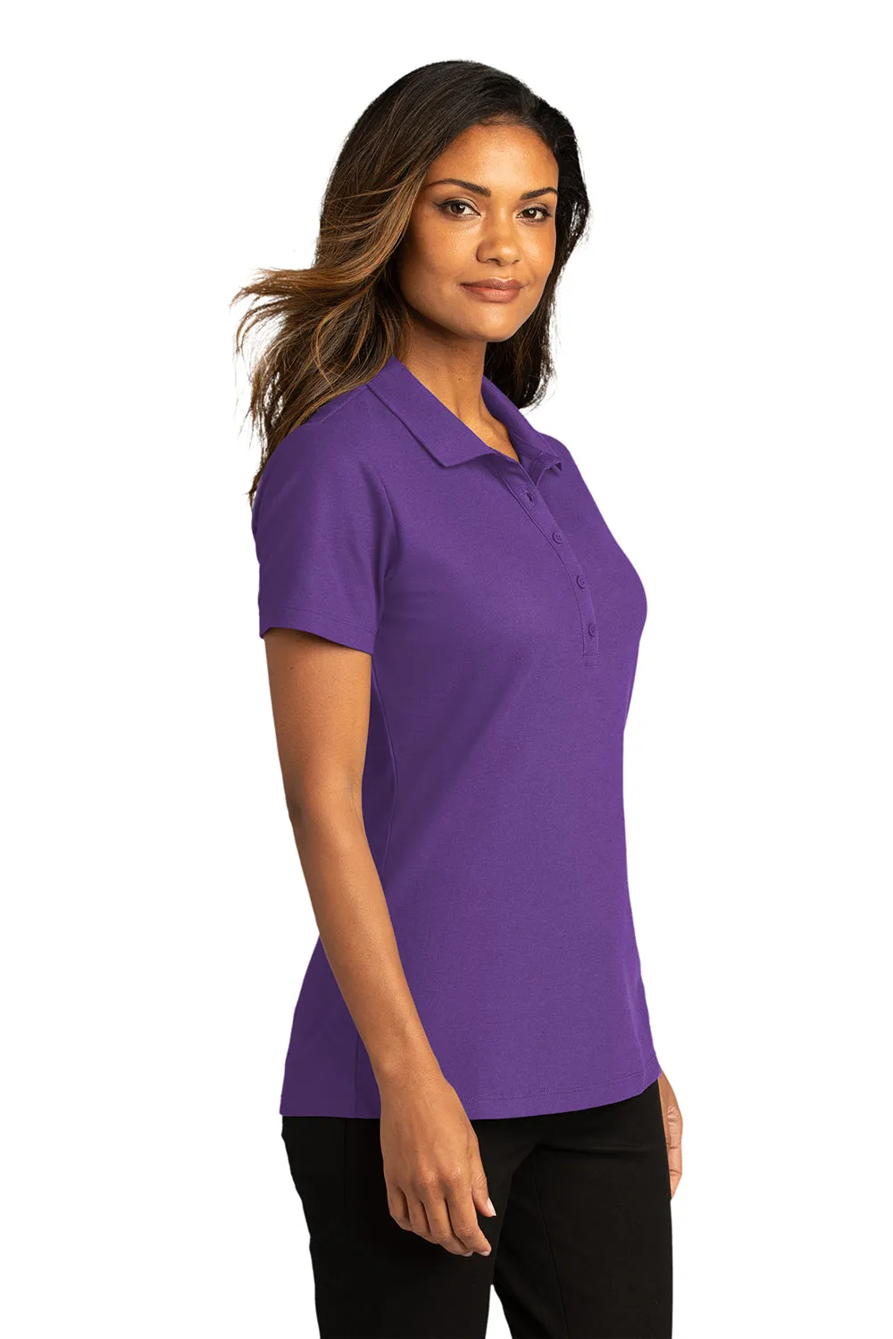 Port Authority Womens React SuperPro Snag Resistant Short Sleeve Polo Shirt - Purple  Premium quality Clothing Port-Authority