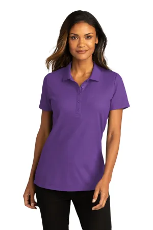 Port Authority Womens React SuperPro Snag Resistant Short Sleeve Polo Shirt - Purple  Premium quality Clothing Port-Authority