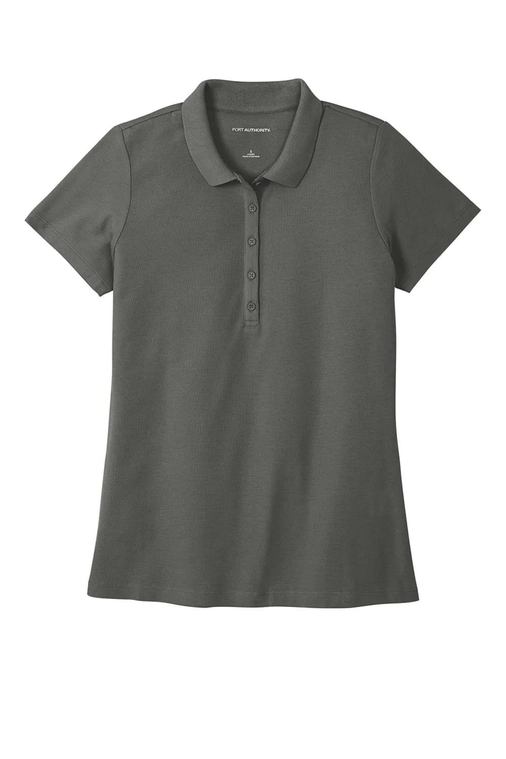 Port Authority Womens React SuperPro Snag Resistant Short Sleeve Polo Shirt - Storm Grey  Premium quality Clothing Port-Authority