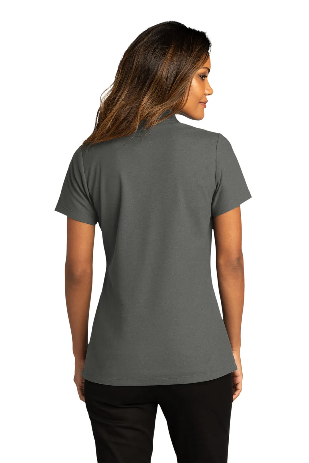 Port Authority Womens React SuperPro Snag Resistant Short Sleeve Polo Shirt - Storm Grey  Premium quality Clothing Port-Authority