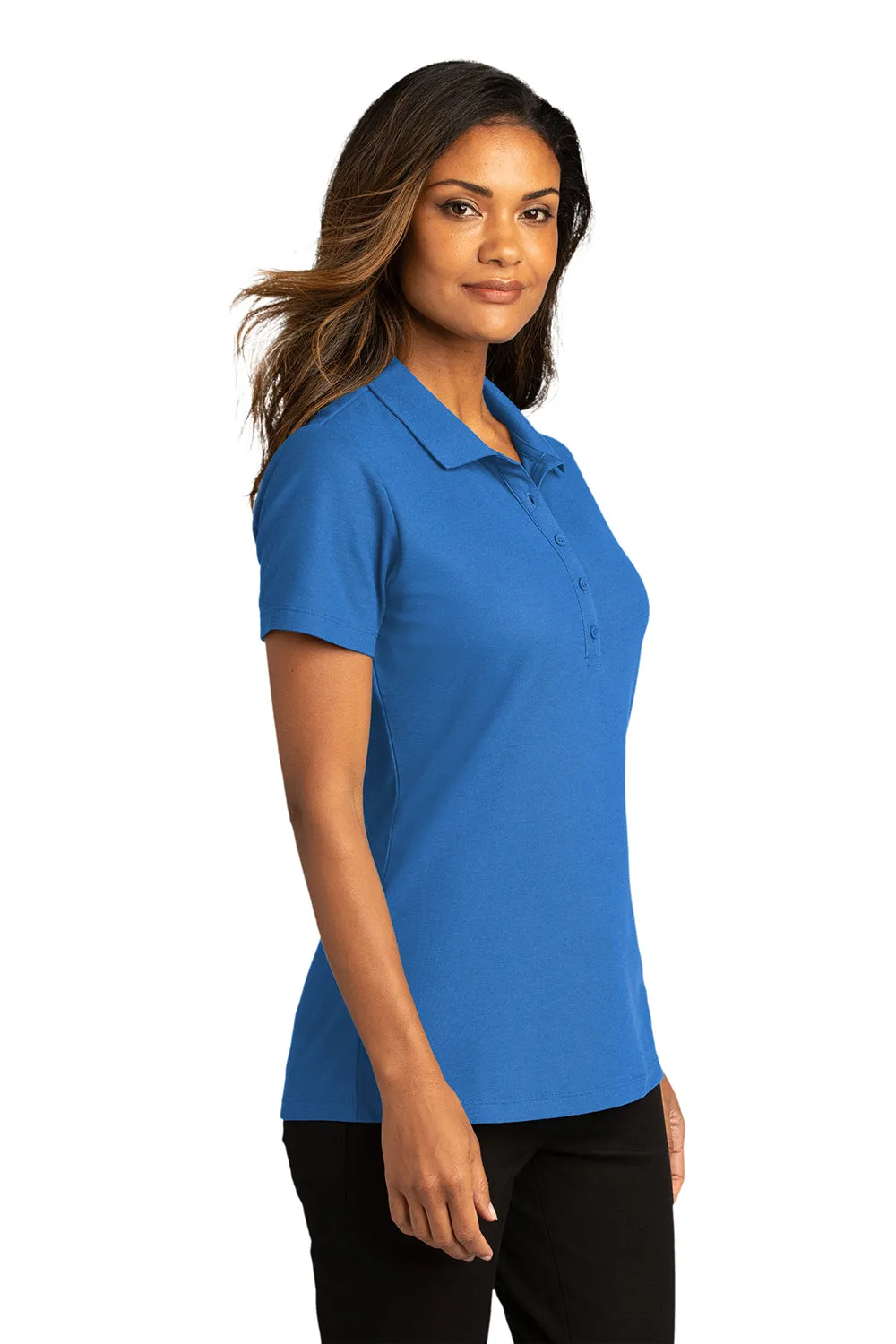 Port Authority Womens React SuperPro Snag Resistant Short Sleeve Polo Shirt - Strong Blue  Premium quality Clothing Port-Authority