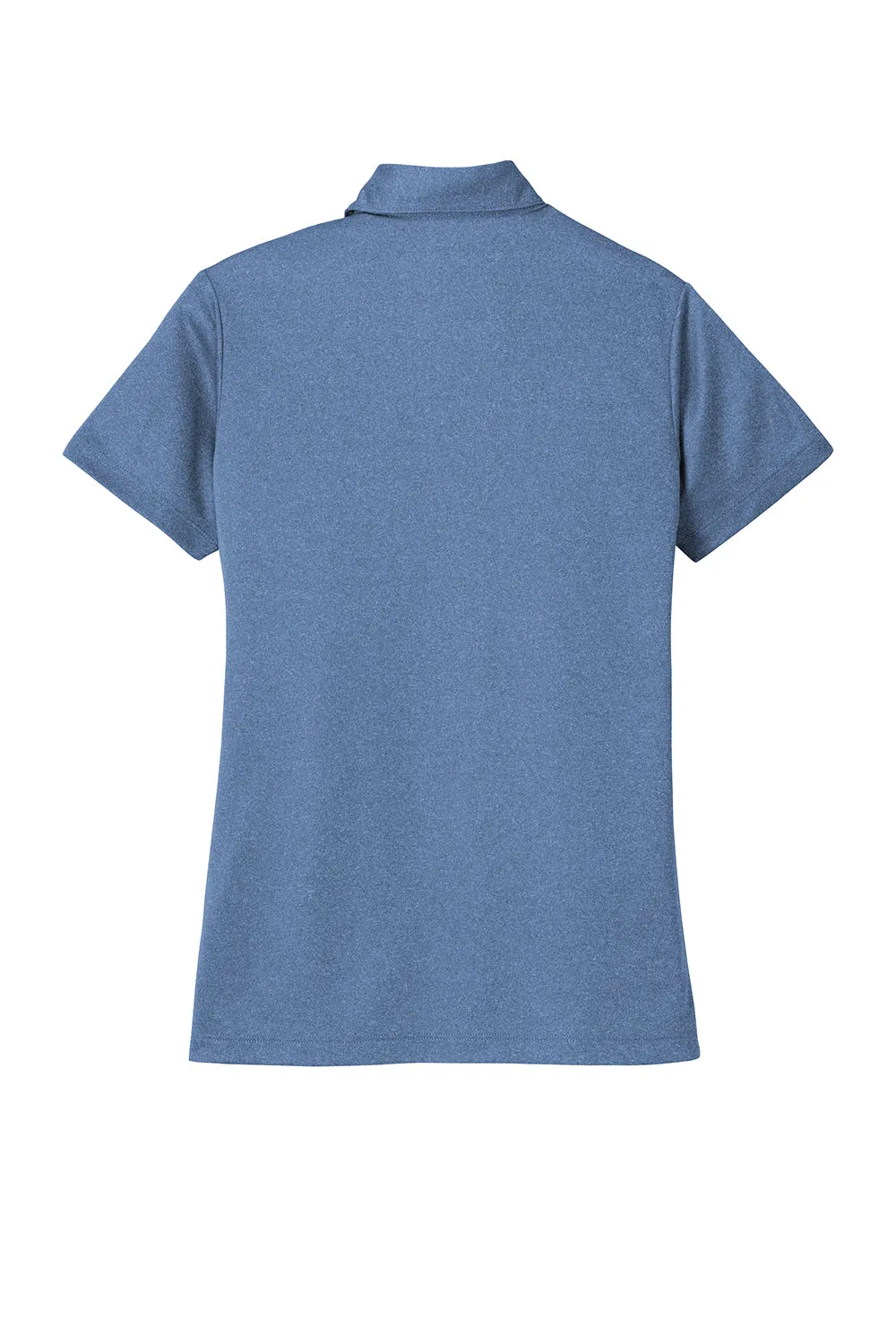 Port Authority Womens Silk Touch Performance Moisture Wicking Short Sleeve Polo Shirt - Heather Moonlight Blue  Premium quality Clothing Port-Authority