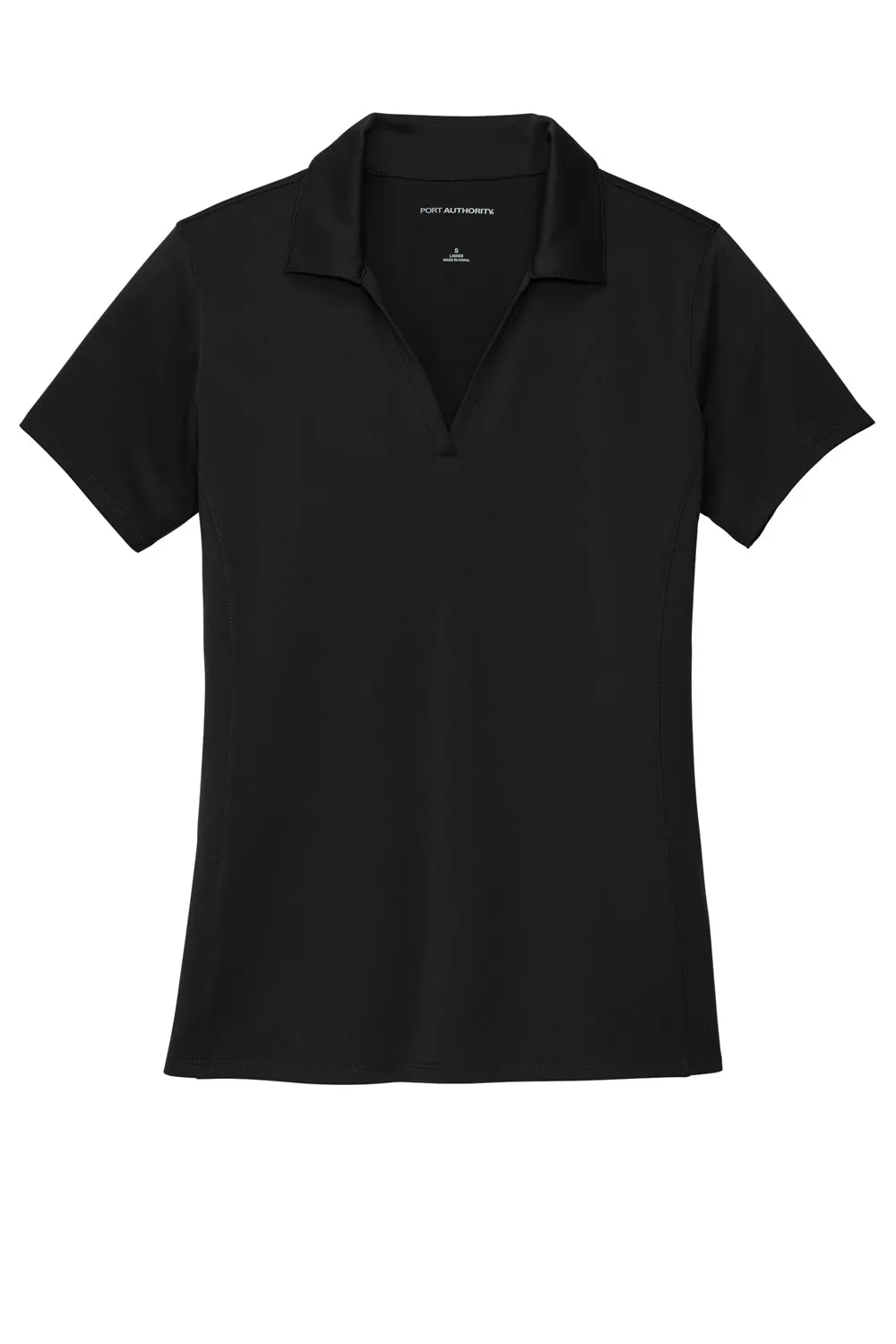 Port Authority Womens Staff Performance Moisture Wicking Short Sleeve Polo Shirt - Black  Premium quality Clothing Port-Authority