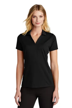 Port Authority Womens Staff Performance Moisture Wicking Short Sleeve Polo Shirt - Black  Premium quality Clothing Port-Authority
