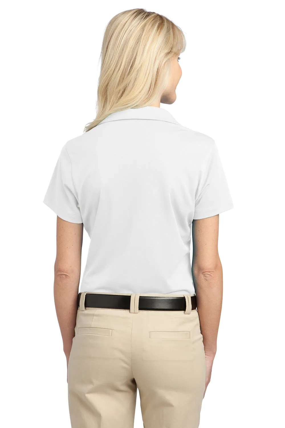 Port Authority Womens Tech Moisture Wicking Short Sleeve Polo Shirt - White - Closeout  Premium quality Clothing Port-Authority