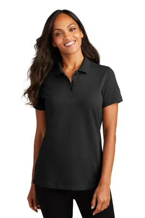 Port Authority Womens Wrinkle Resistant Short Sleeve Polo Shirt - Black  Premium quality Clothing Port-Authority