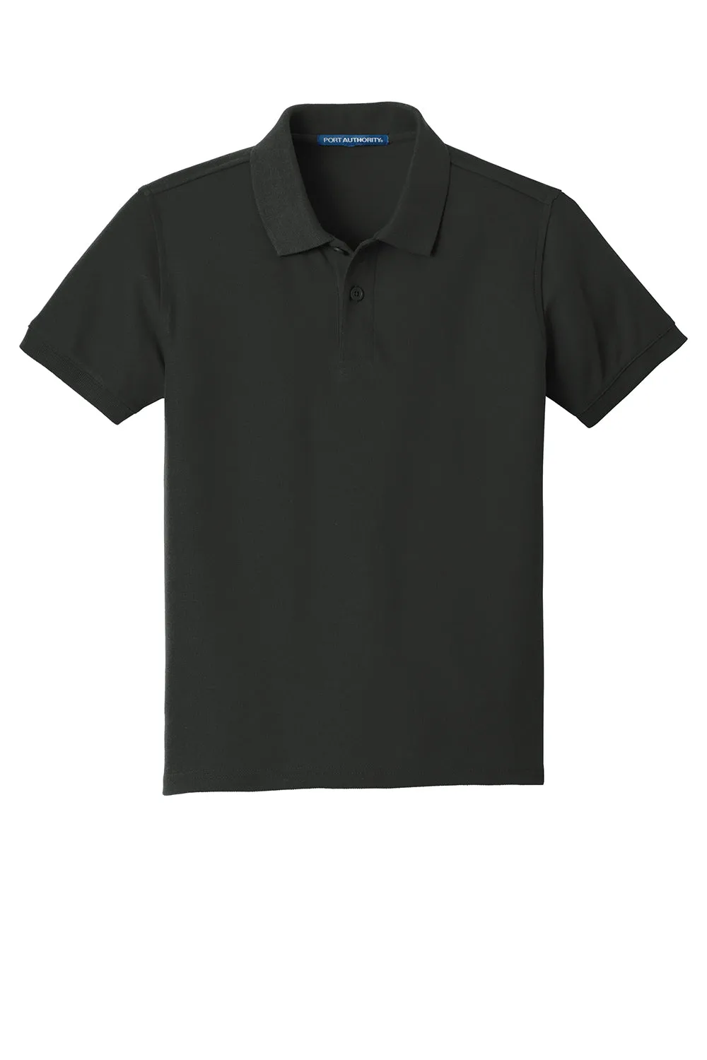 Port Authority Youth Core Classic Short Sleeve Polo Shirt - Deep Black  Premium quality Clothing Port-Authority