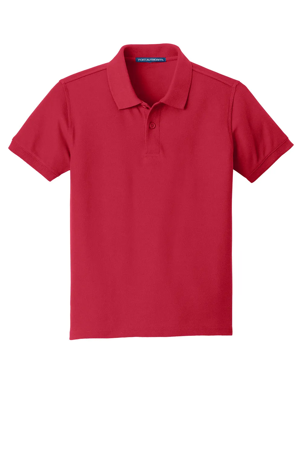 Port Authority Youth Core Classic Short Sleeve Polo Shirt - Rich Red  Premium quality Clothing Port-Authority