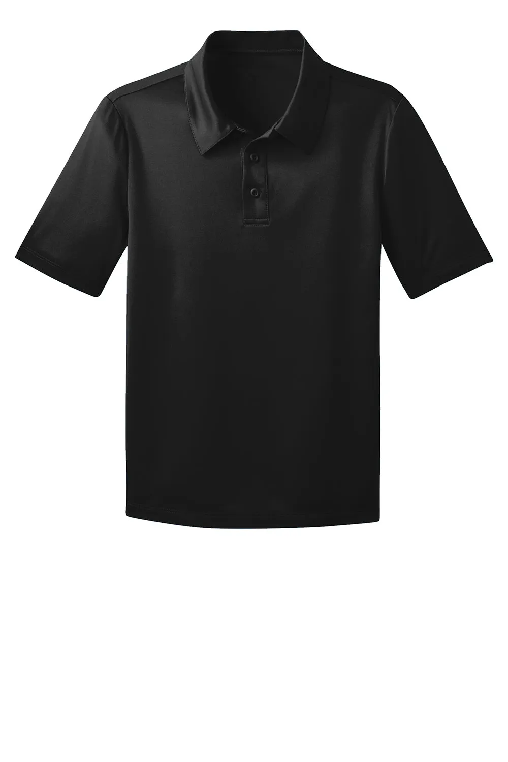 Port Authority Youth Silk Touch Performance Moisture Wicking Short Sleeve Polo Shirt - Black  Premium quality Clothing Port-Authority