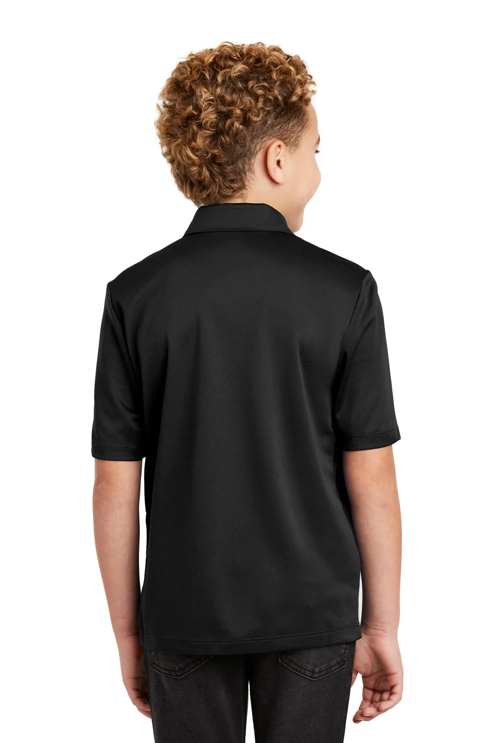 Port Authority Youth Silk Touch Performance Moisture Wicking Short Sleeve Polo Shirt - Black  Premium quality Clothing Port-Authority