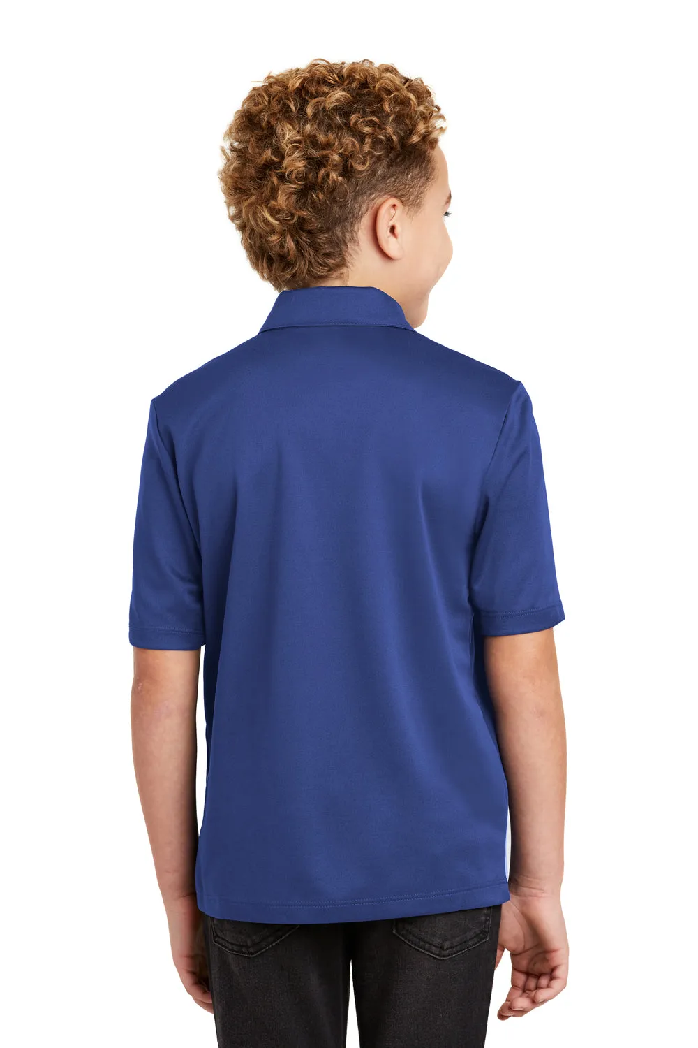 Port Authority Youth Silk Touch Performance Moisture Wicking Short Sleeve Polo Shirt - Royal Blue  Premium quality Clothing Port-Authority